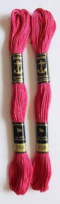 Hand Embroidery Stranded Cotton Threads - pack of 25 Each | Color Colour: Shades = 00055 to 00094