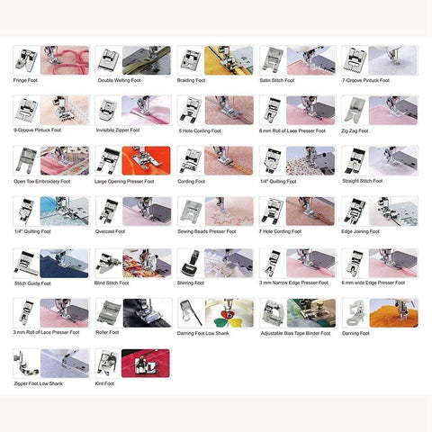 32 Sewing Machine Presser Foot Feet Kit