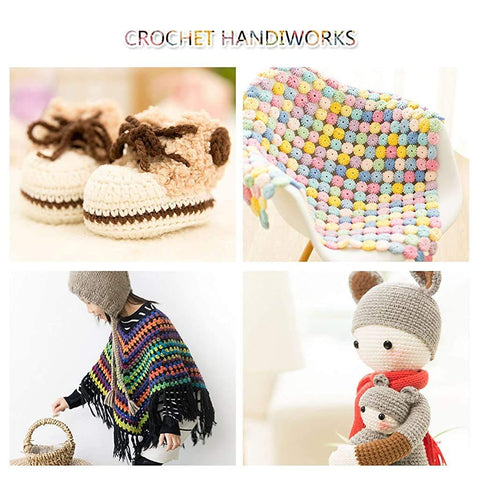 Gemsy Knitting Crochet Hook Needle Set  - DIY Set of 8